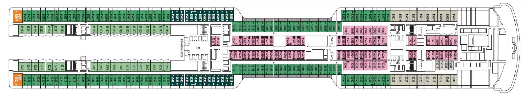 Cubierta 15 MSC World America