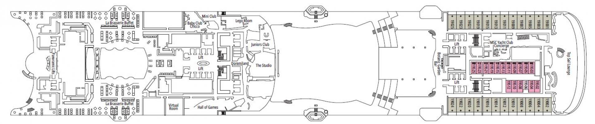 Cubierta 19 MSC World America
