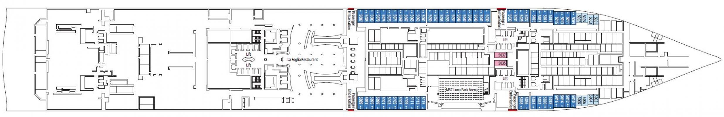 Cubierta 5 MSC World America