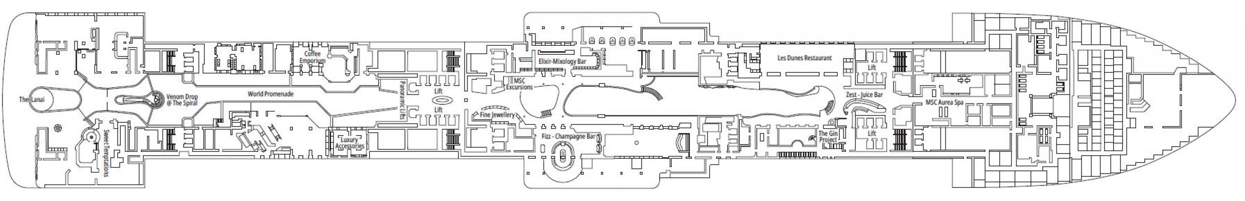 Cubierta 8 MSC World America