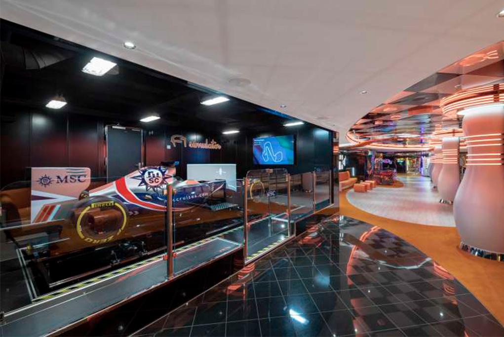 Simulador F1 MSC Seaview