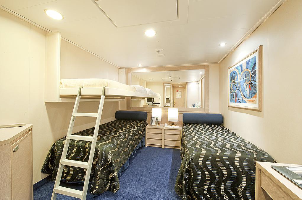 Camarote Interior con literas MSC Poesia