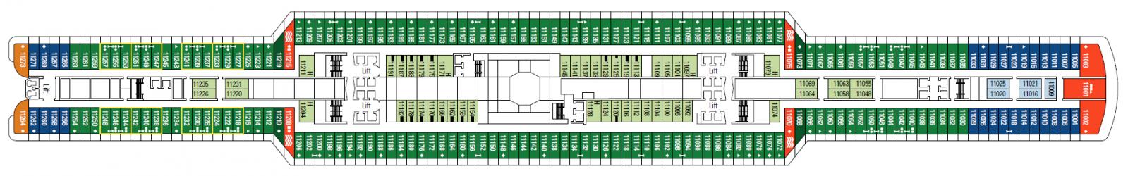Cubierta 11 MSC Seaside