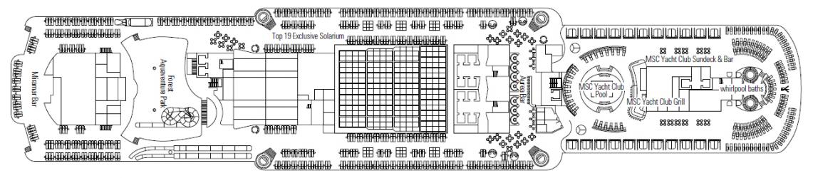 Cubierta 19 MSC Seaside
