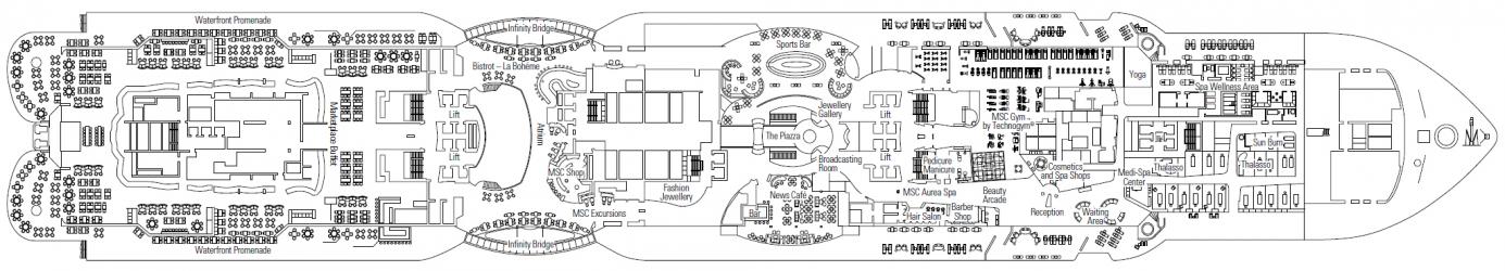 Cubierta 8 MSC Seaside