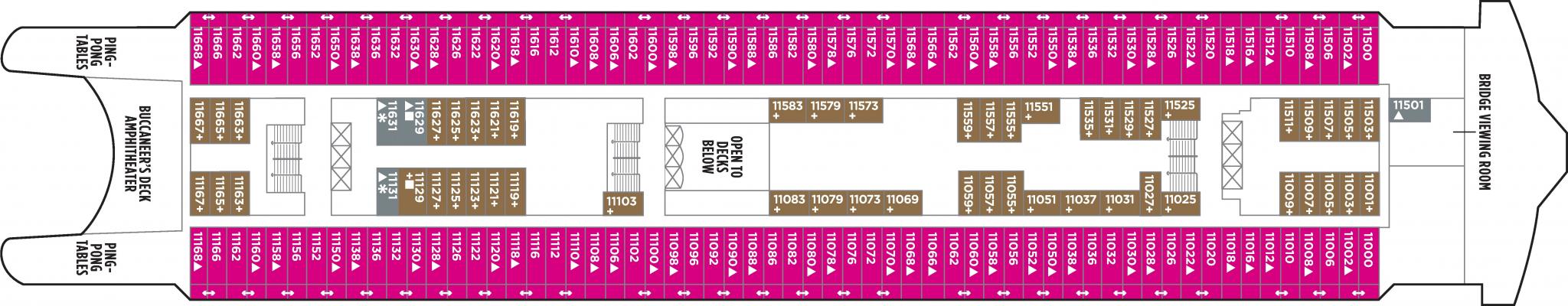 Cubierta 11 Norwegian Spirit