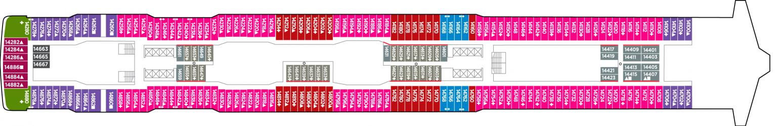 Cubierta 14 Norwegian Bliss