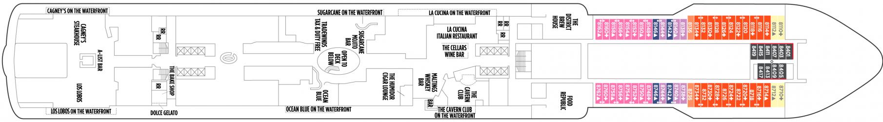 Cubierta 8 Norwegian Bliss