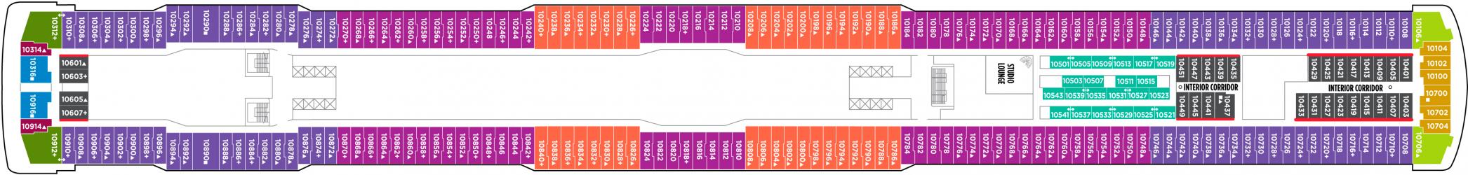 Cubierta 10 Norwegian Breakaway