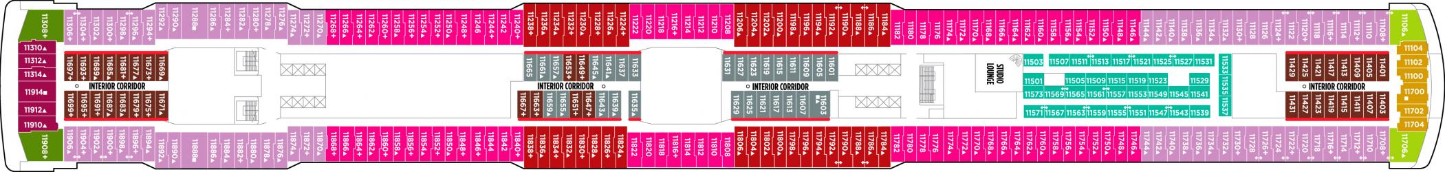 Cubierta 11 Norwegian Breakaway