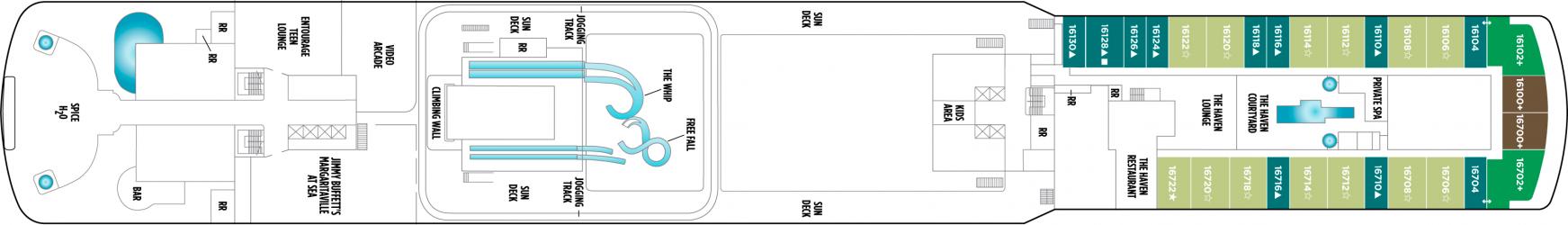 Cubierta 16 Norwegian Breakaway