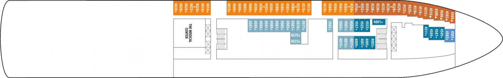 Cubierta 4 Norwegian Dawn
