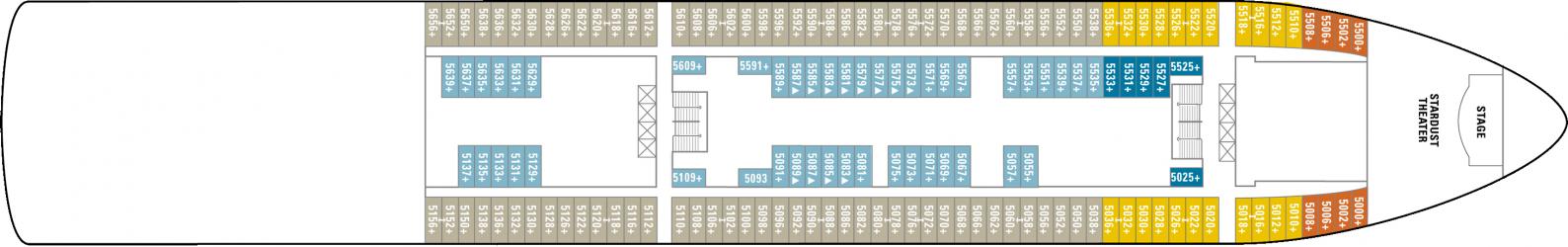 Cubierta 5 Norwegian Dawn