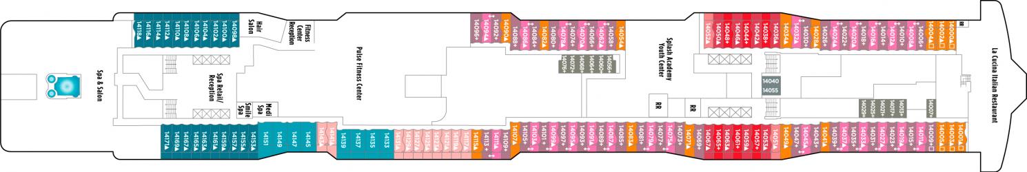 Cubierta 14 Norwegian Epic