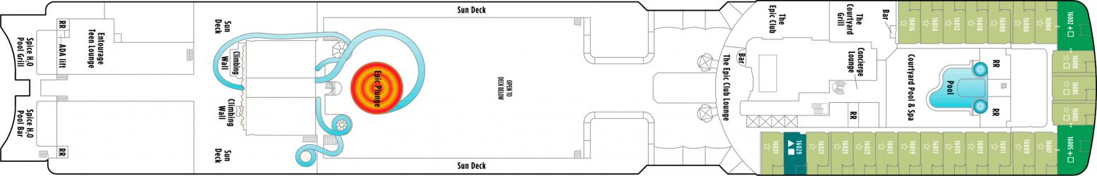 Cubierta 16 Norwegian Epic