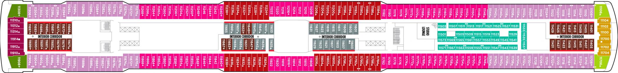 Cubierta 11 Norwegian Getaway