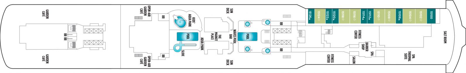 Cubierta 15 Norwegian Getaway