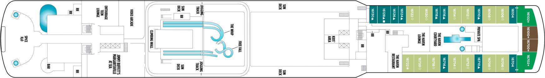 Cubierta 16 Norwegian Getaway