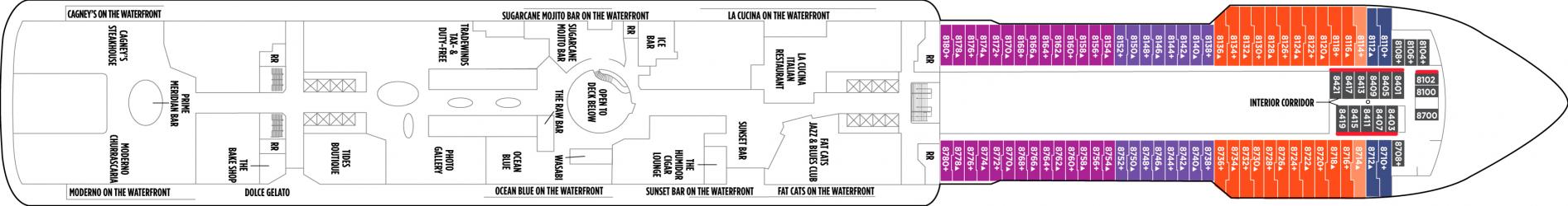 Cubierta 8 Norwegian Getaway