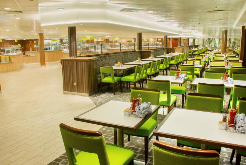 Restaurante buffet Garden Café Norwegian Jewel
