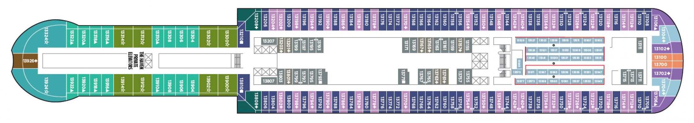 Cubierta 13 Norwegian Prima