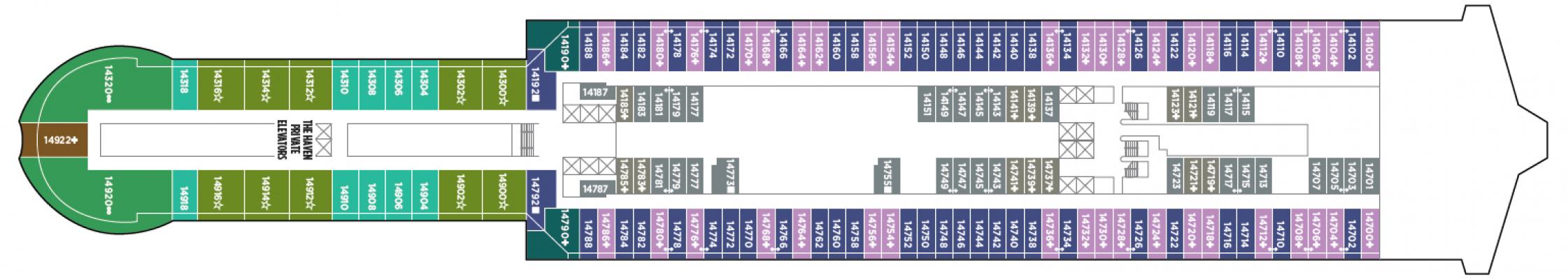Cubierta 14 Norwegian Prima