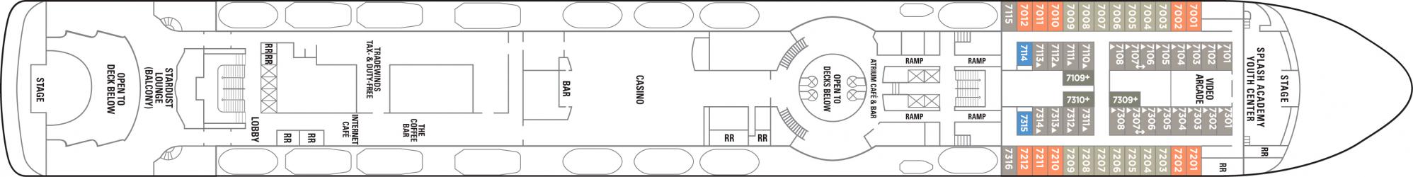 Cubierta 7 Norwegian Sky
