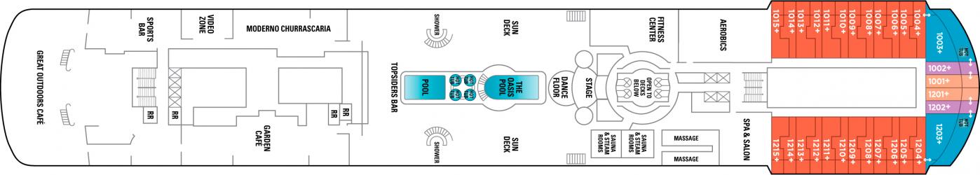 Cubierta 11 Norwegian Sun