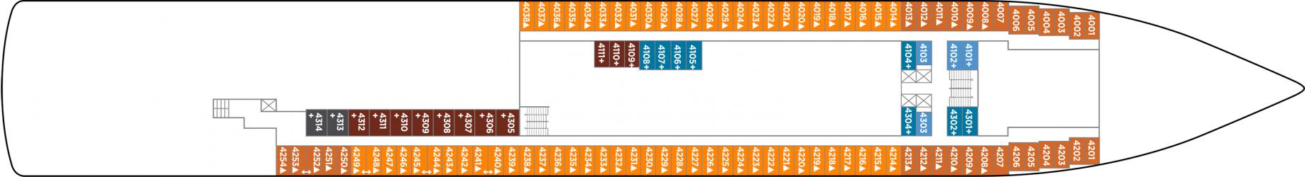 Cubierta 4 Norwegian Sun