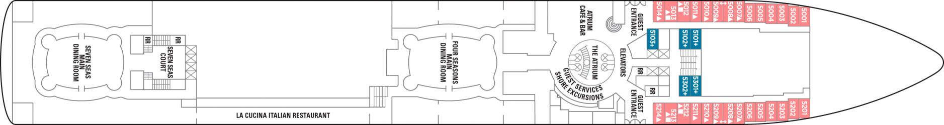Cubierta 5 Norwegian Sun