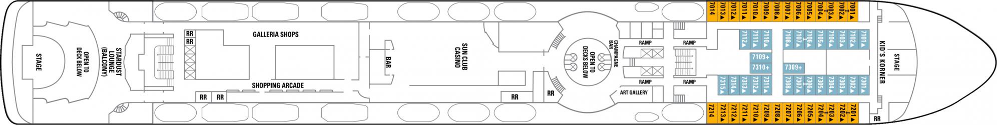 Cubierta 7 Norwegian Sun