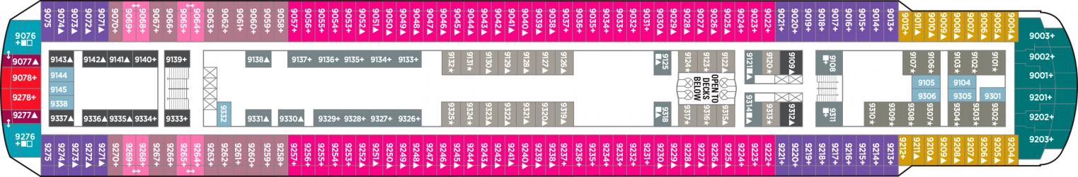 Cubierta 9 Norwegian Sun