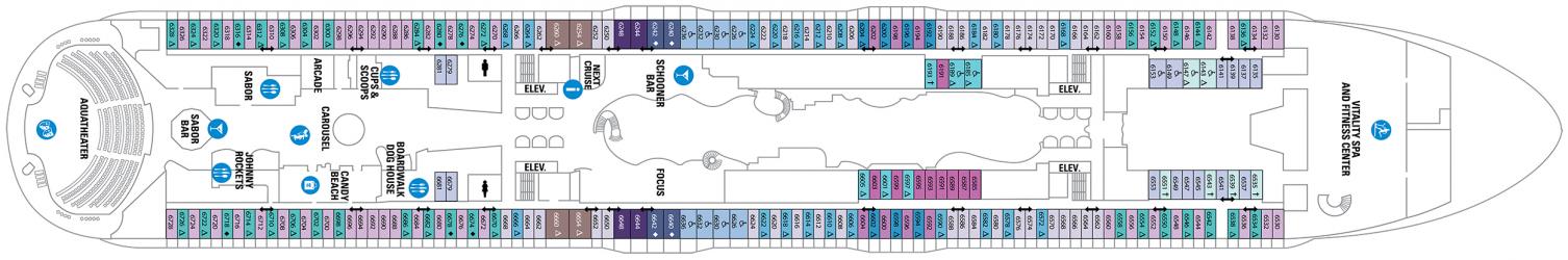Cubierta 6 Oasis of the Seas