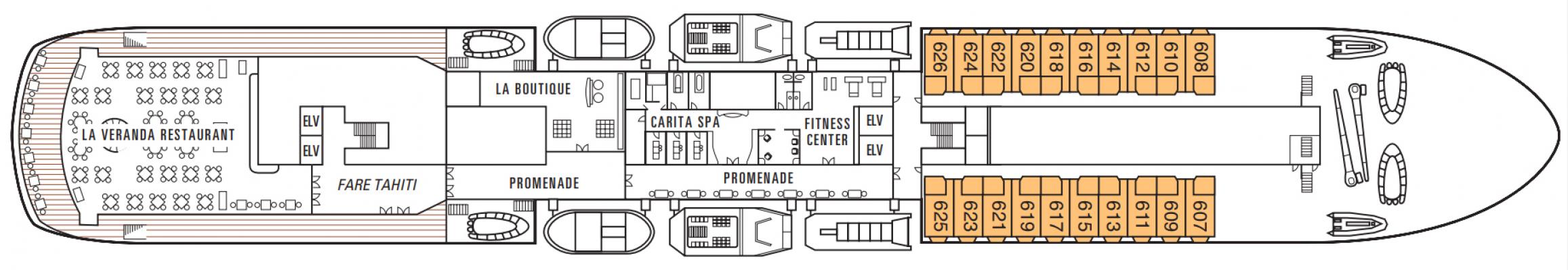 Cubierta 6 M/S Paul Gauguin