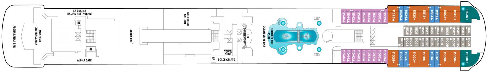 Cubierta 11 Pride of America