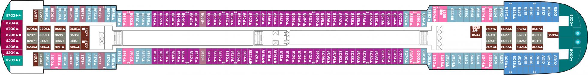 Cubierta 8 Pride of America
