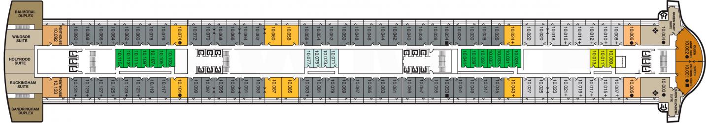 Cubierta 10 Queen Mary 2