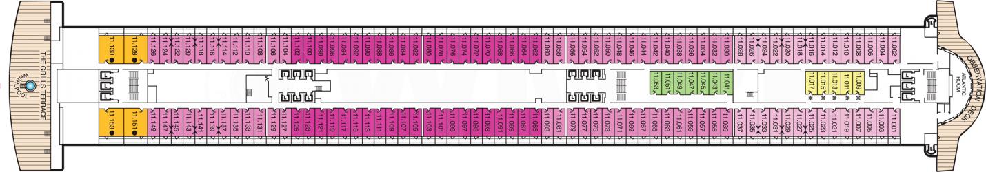 Cubierta 11 Queen Mary 2