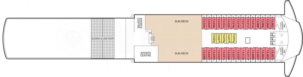 Cubierta 13 Queen Mary 2
