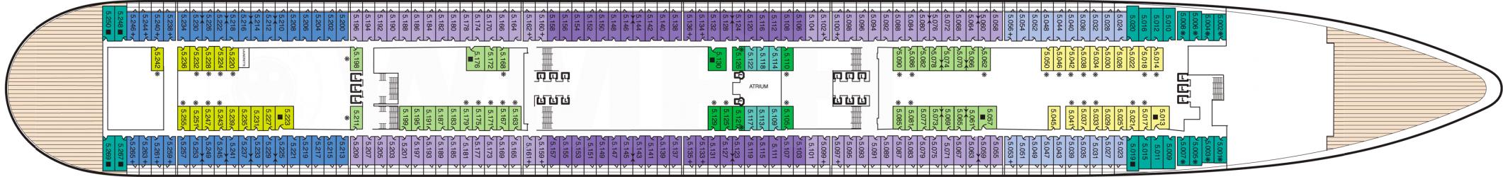 Cubierta 5 Queen Mary 2