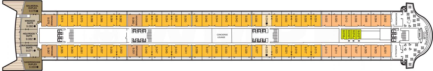 Cubierta 9 Queen Mary 2