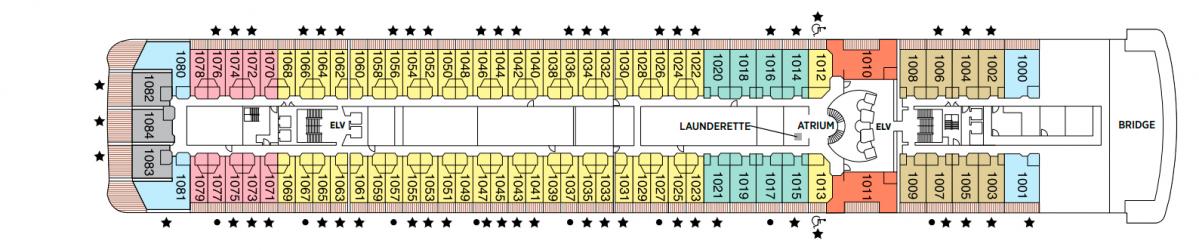 Cubierta 10 Seven Seas Mariner