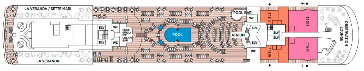 Cubierta 11 Seven Seas Voyager