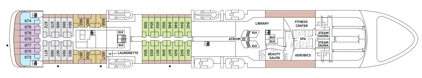 Cubierta 6 Seven Seas Voyager