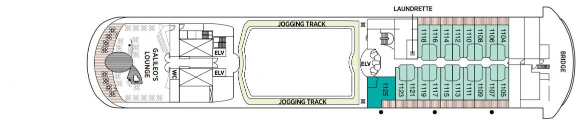 Cubierta 11 Seven Seas Navigator