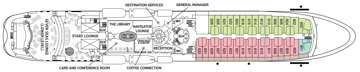 Cubierta 6 Seven Seas Navigator