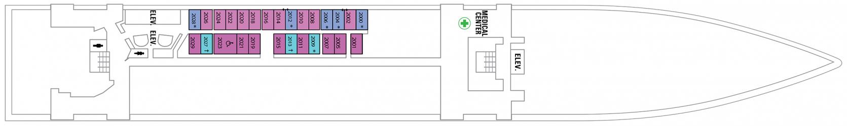 Cubierta 2 Radiance of the Seas