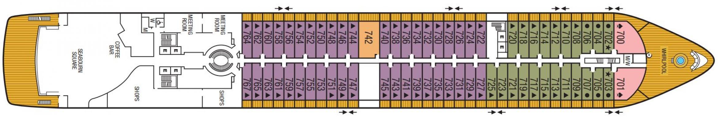 Cubierta 7 Seabourn Encore
