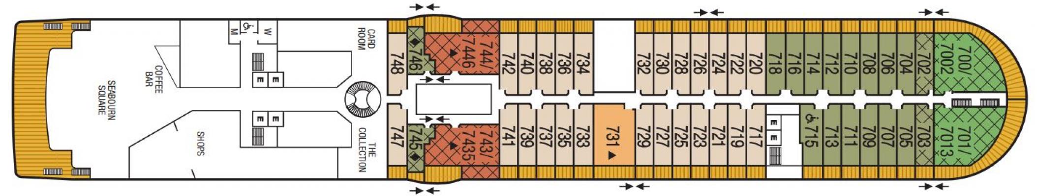Cubierta 7 Seabourn Odyssey