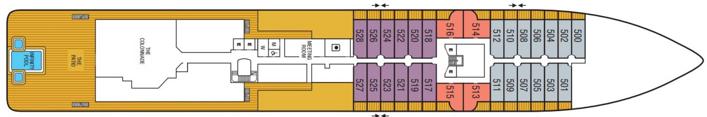 Cubierta 5 Seabourn Pursuit